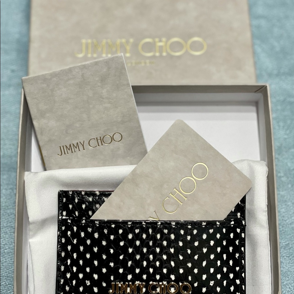 NIB Authentic Jimmy Choo Credit Card Case Wallet